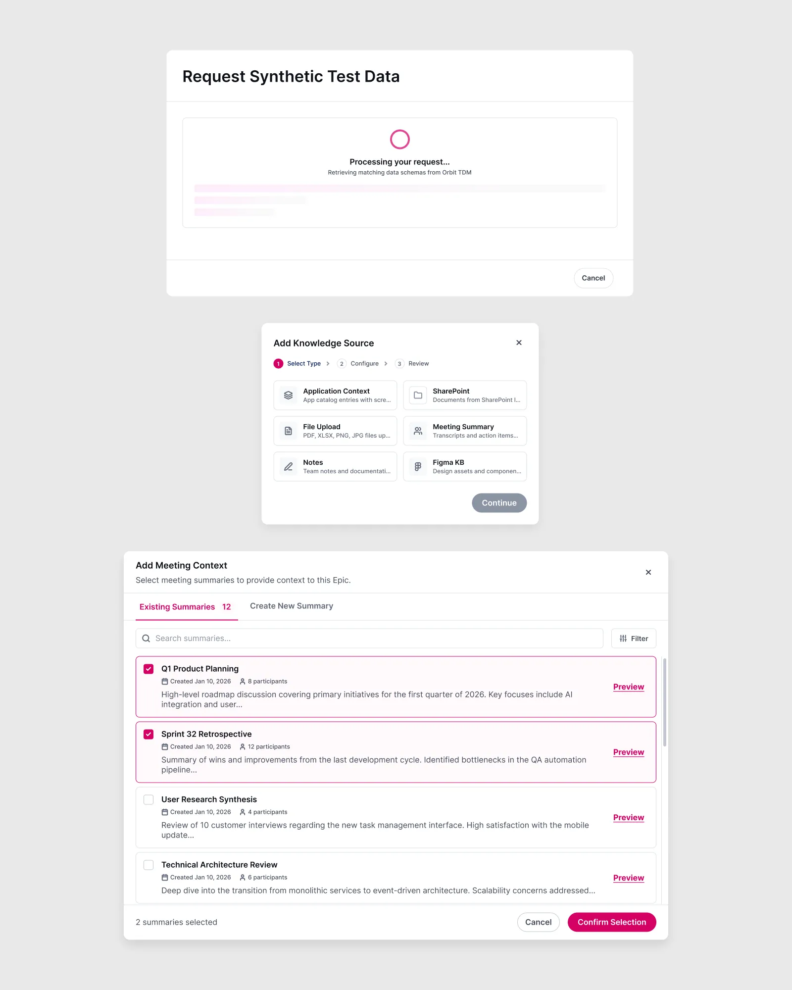 Branded UI modals