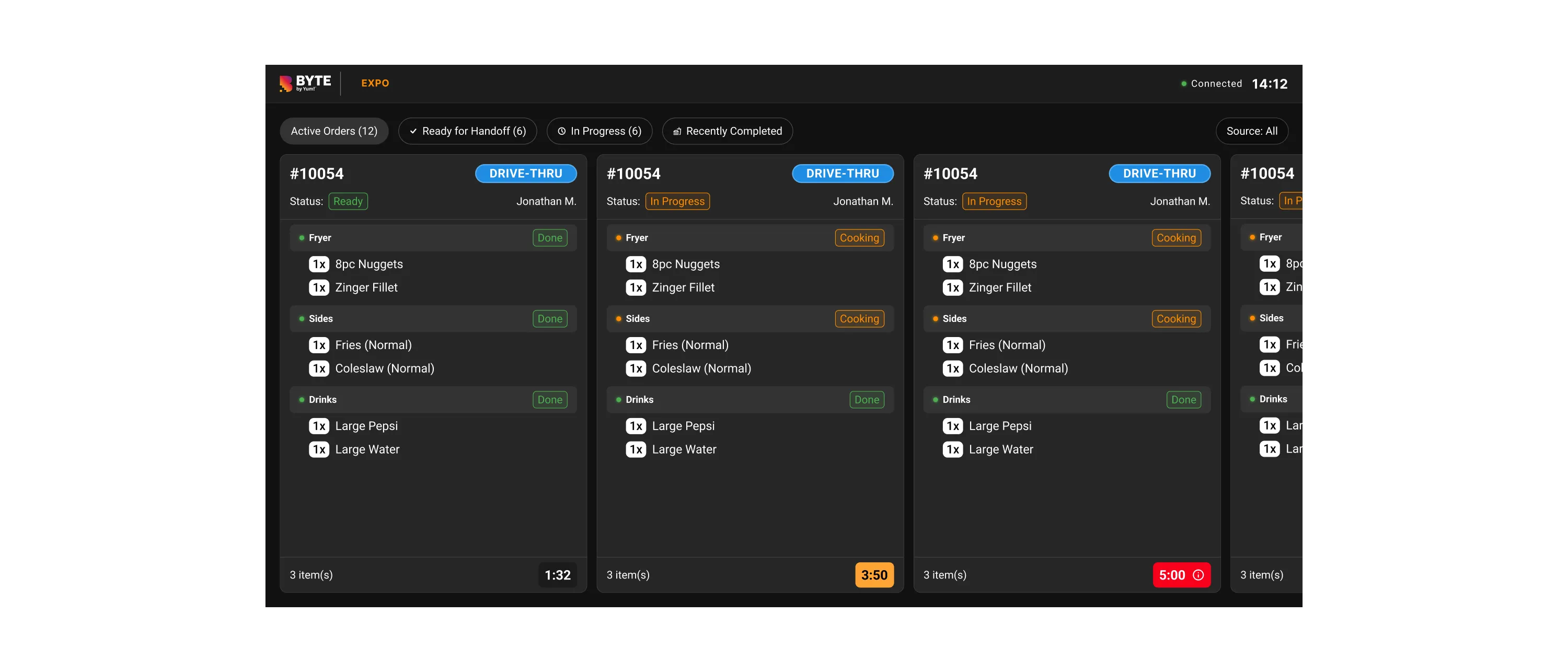 Generated screen for the Expo users
